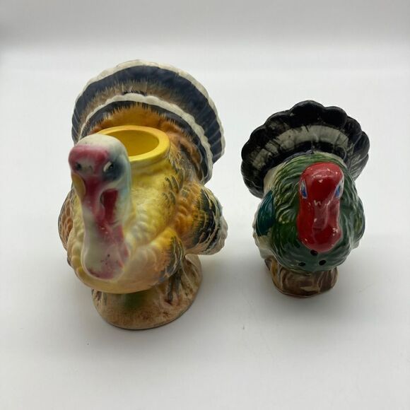 Vintage&Collectibles Serving Napco Japan C 5988 Turkey CandleholderTurkey Salt - Picture 2 of 9
